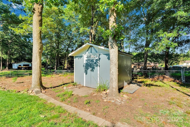 2326 Horseshoe Bend Rd NE, Hickory, NC 28601 - view of shed featuring a fenced backyard