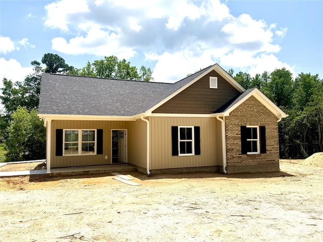 102 Lakeside Dr, Grover, NC 28073 - view of front of home with covered porch and roof with shingles