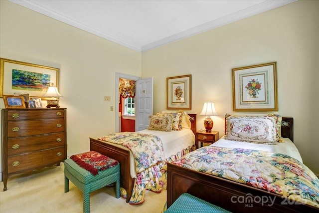 517 Kingsdown Ct, Waxhaw, NC 28173 - carpeted bedroom featuring crown molding