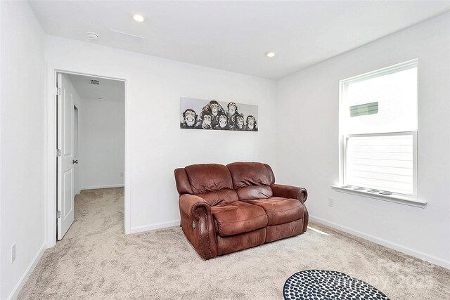 13140 Sudwick Ln, Charlotte, NC 28278 - sitting room with carpet flooring, baseboards, and recessed lighting