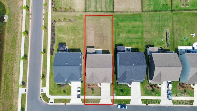 13140 Sudwick Ln, Charlotte, NC 28278 - aerial perspective of suburban area featuring property parcel outlined