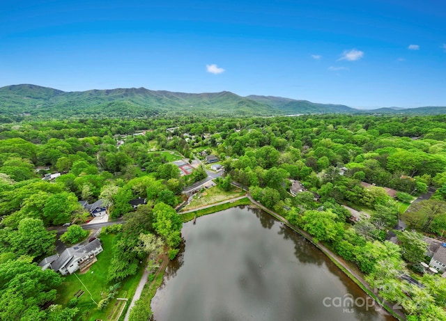 220 W College St, Black Mountain, NC 28711 - view of property location featuring a water and mountain view and property boundaries highlighted