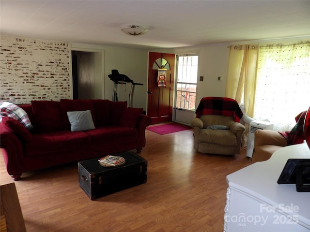 345 Old Toll Cir, Black Mountain, NC 28711 - living area with wood finished floors