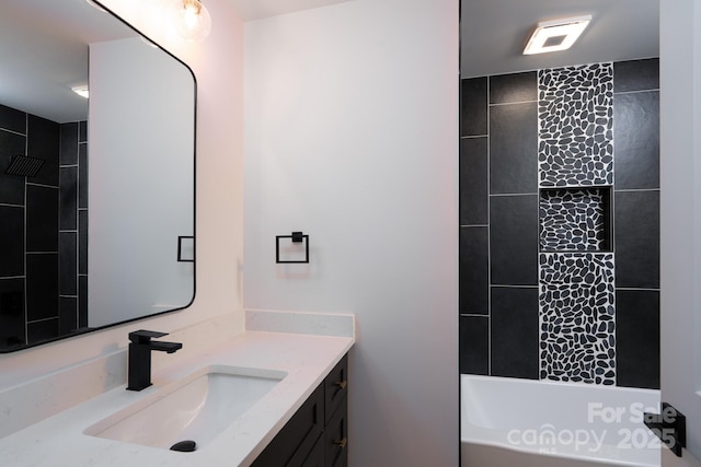1520 Enochville Rd, Kannapolis, NC 28081 - bathroom featuring vanity and shower / washtub combination