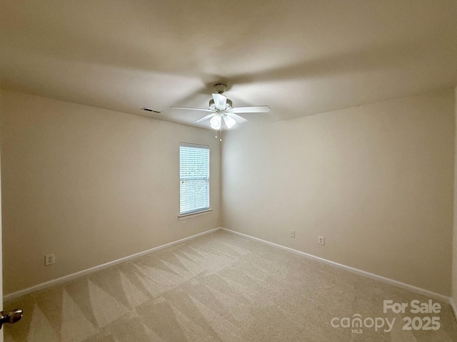 1304 Ridge Haven Rd, Waxhaw, NC 28173 - unfurnished room with ceiling fan, baseboards, and light colored carpet