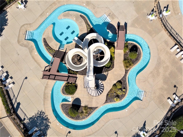 1304 Ridge Haven Rd, Waxhaw, NC 28173 - bird's eye view of a pool