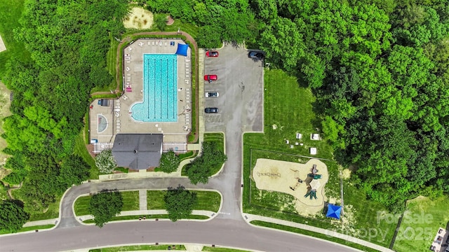 4006 Centerview Dr, Indian Trail, NC 28079 - aerial view of a pool area