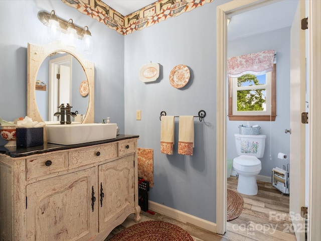 2981 Heath Peak Rd, Waynesville, NC 28785 - bathroom with wood finished floors and vanity