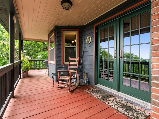 2981 Heath Peak Rd, Waynesville, NC 28785 - porch featuring french doors