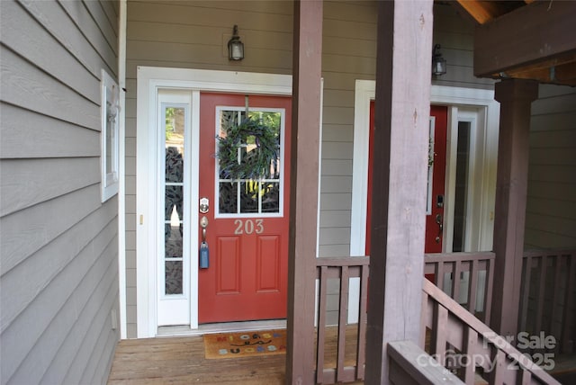 20 Foxden Dr Unit 203, Fletcher, NC 28732 - view of exterior entry with a porch