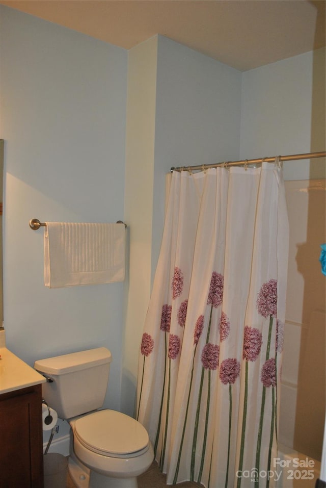 20 Foxden Dr Unit 203, Fletcher, NC 28732 - full bath featuring vanity, toilet, and a shower with curtain