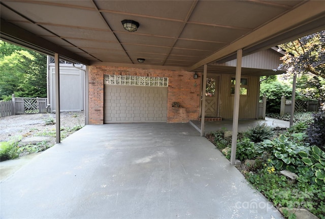 41 Balsam Shadows Rd, Maggie Valley, NC 28751 - porch featuring a garage, driveway, and an attached carport