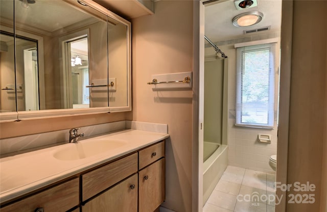 41 Balsam Shadows Rd, Maggie Valley, NC 28751 - full bath featuring plenty of natural light, vanity, toilet, and tile patterned floors