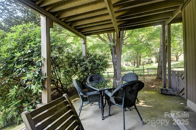 41 Balsam Shadows Rd, Maggie Valley, NC 28751 - view of patio / terrace featuring outdoor dining area