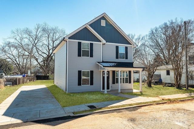81 Kirk St, Salisbury, NC 28144 - traditional-style home featuring covered porch and board and batten siding