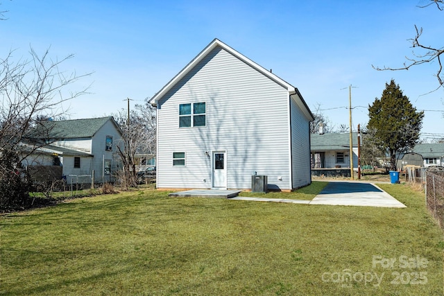 81 Kirk St, Salisbury, NC 28144 - back of house featuring a patio and central air condition unit