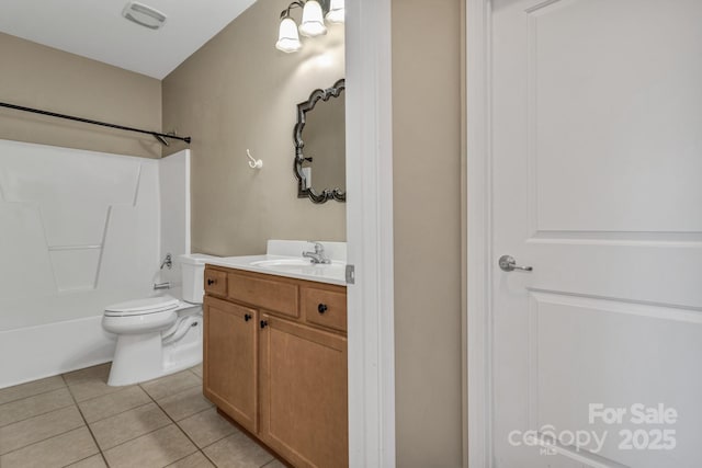 234 Brickton Village Cir Unit 201, Fletcher, NC 28732 - full bathroom featuring tile patterned flooring, vanity, and shower / bath combination