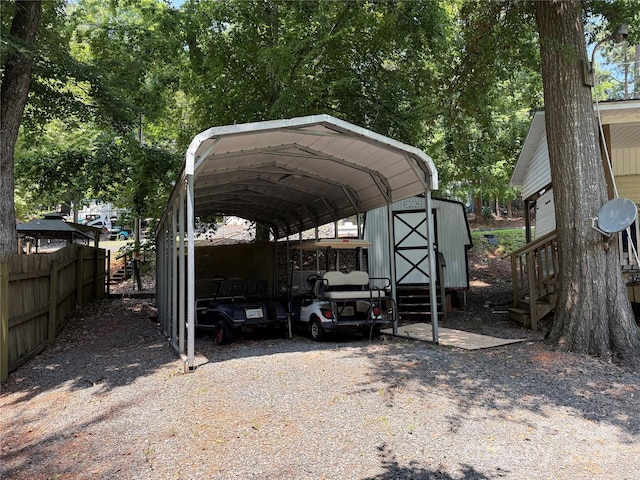 104 Deer Park Rd Unit D143, Mount Gilead, NC 27306 - view of parking with a carport, driveway, and entry steps