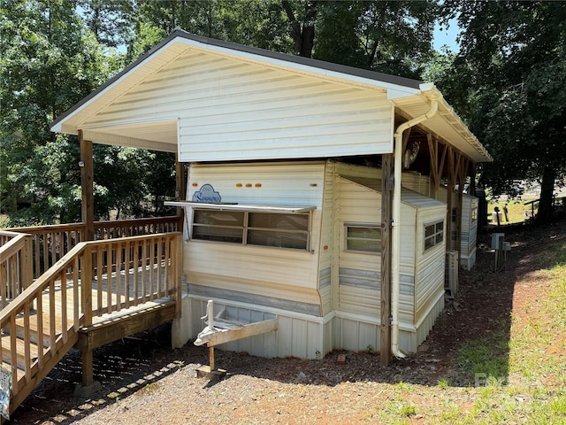 104 Deer Park Rd Unit D143, Mount Gilead, NC 27306 - view of home's exterior featuring a deck