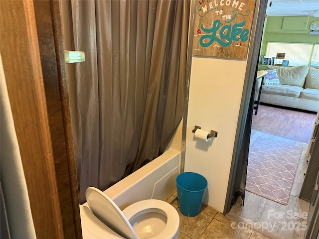 104 Deer Park Rd Unit D143, Mount Gilead, NC 27306 - full bathroom featuring toilet and shower / bath combination with curtain