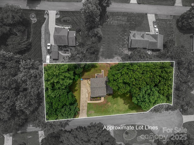 1256 Canseco Ln, Hickory, NC 28602 - aerial overview of property's location with property boundaries highlighted