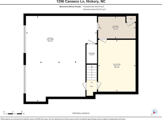 1256 Canseco Ln, Hickory, NC 28602 - view of home floor plan