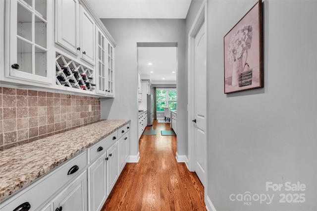 1600 Buckland Ct, Indian Land, SC 29707 - corridor with light wood-type flooring and recessed lighting