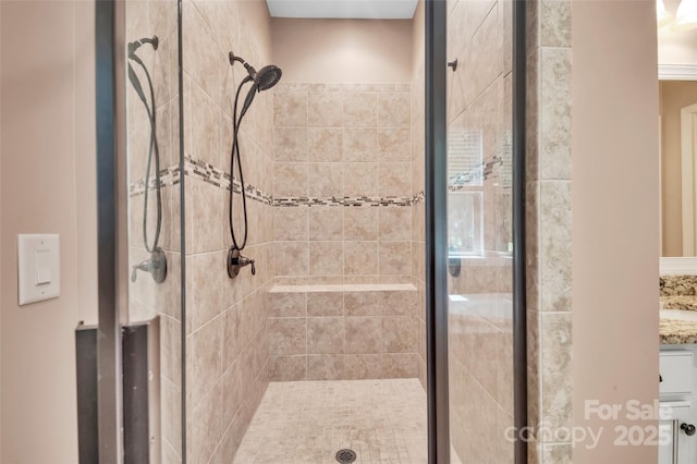 1600 Buckland Ct, Indian Land, SC 29707 - bathroom featuring a shower stall and vanity