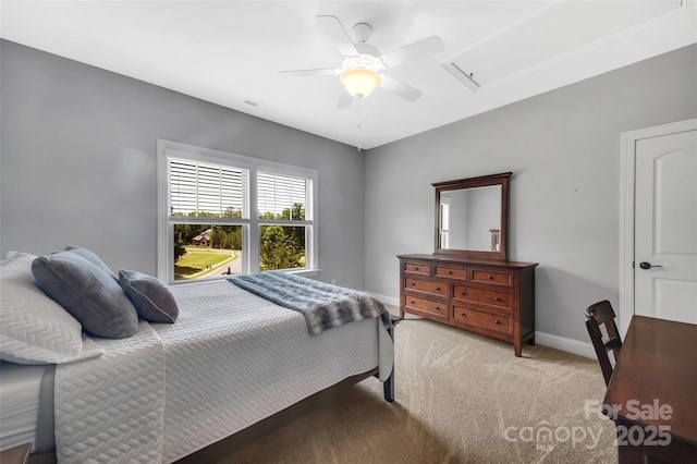 1600 Buckland Ct, Indian Land, SC 29707 - carpeted bedroom featuring attic access and ceiling fan