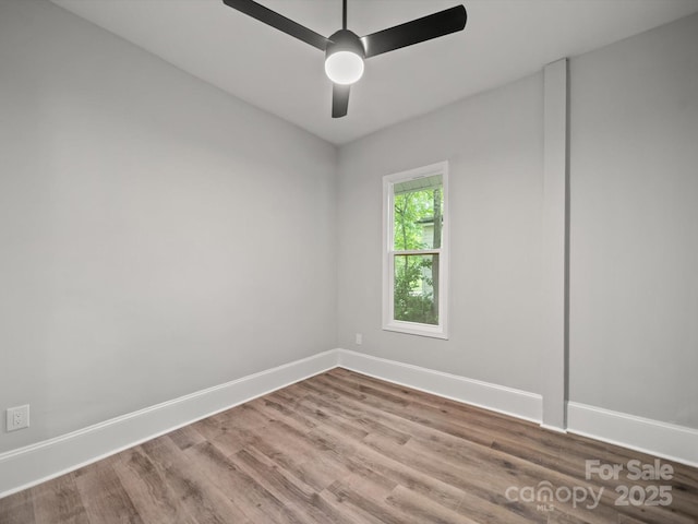 144 Walnut St, Chester, SC 29706 - unfurnished room featuring wood finished floors and a ceiling fan