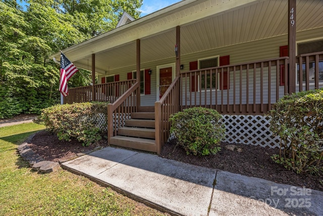 449 Concord Rd, Fletcher, NC 28732 - doorway to property featuring a porch