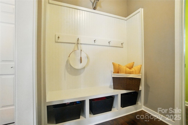 2246 Bluebell Way, Tega Cay, SC 29708 - mudroom featuring dark wood-type flooring and baseboards