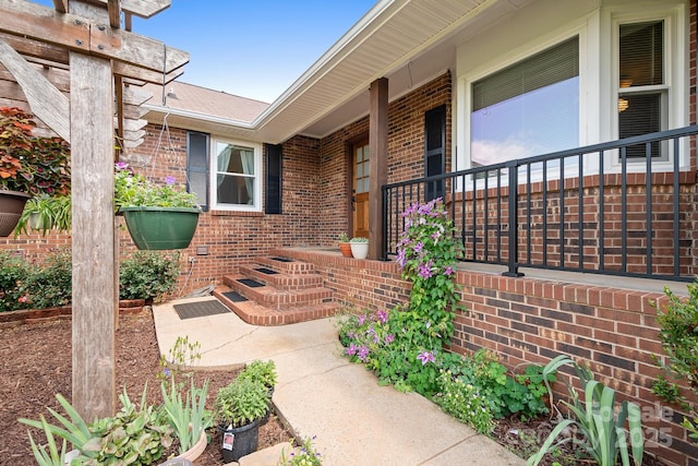 4026 Biggerstaff Rd, Maiden, NC 28650 - property entrance featuring brick siding