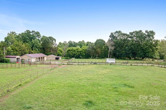4026 Biggerstaff Rd, Maiden, NC 28650 - view of yard featuring a view of rural / pastoral area and an outbuilding