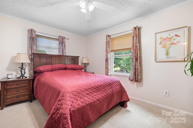 4026 Biggerstaff Rd, Maiden, NC 28650 - carpeted bedroom featuring a ceiling fan and ornamental molding