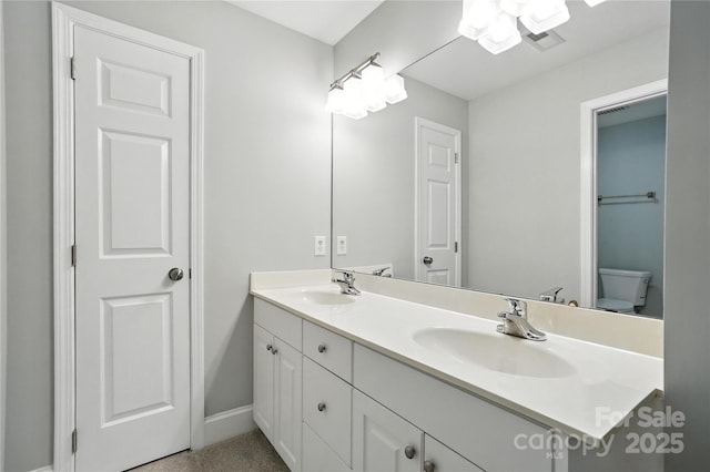 104 Fairwind Ct, Fort Mill, SC 29708 - full bath featuring double vanity and baseboards