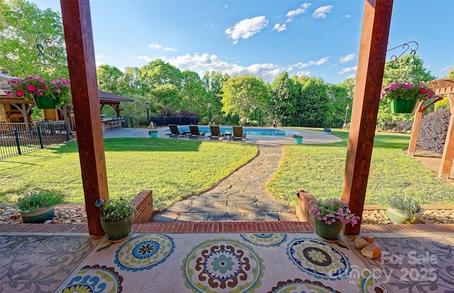 1250 Mountain Creek Rd, Rutherfordton, NC 28139 - view of patio / terrace featuring a gazebo