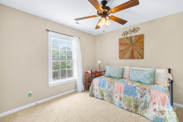 622 Lorain Ave NW, Concord, NC 28027 - bedroom featuring carpet floors and a ceiling fan