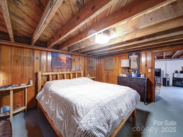 1614 Linwood Rd, Gaston, NC 28052 - bedroom featuring wood walls