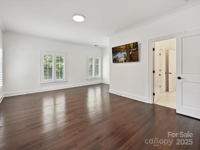 4300 Cameron Oaks Dr, Charlotte, NC 28211 - empty room with crown molding and dark wood-style floors