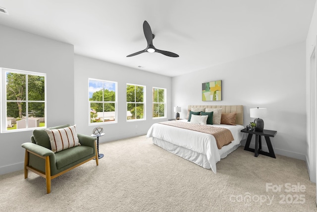 2413 Pruitt St, Charlotte, NC 28208 - bedroom featuring carpet floors and a ceiling fan