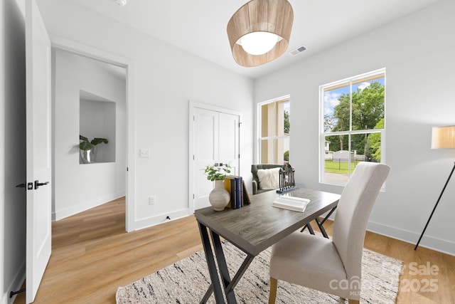 2413 Pruitt St, Charlotte, NC 28208 - office space featuring baseboards and light wood-type flooring