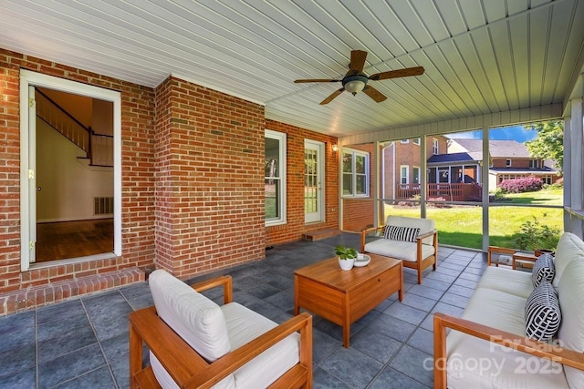 765 Portpatrick Pl, Fort Mill, SC 29708 - view of patio / terrace with outdoor lounge area and a ceiling fan
