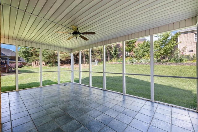 765 Portpatrick Pl, Fort Mill, SC 29708 - unfurnished sunroom featuring ceiling fan