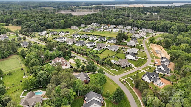 5916 Cashion Rd, Huntersville, NC 28078 - aerial view of property's location featuring nearby suburban area and a forest