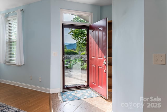 55 Outlook Cir, Swannanoa, NC 28778 - foyer with baseboards and light wood-type flooring