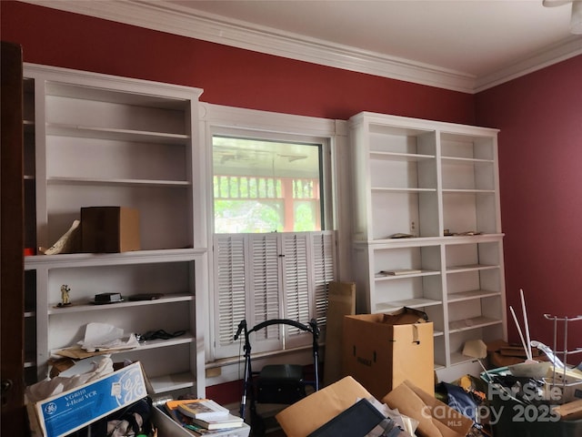425 W Horah St, Salisbury, NC 28144 - office area featuring crown molding