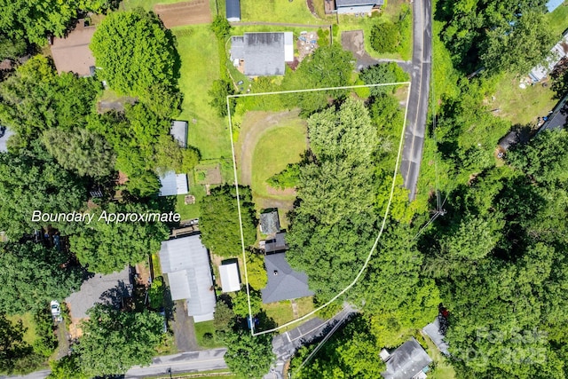 113 4th St, Black Mountain, NC 28711 - aerial overview of property's location with property boundaries highlighted