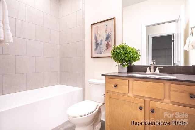 1059 Sage Pine Cir Unit 56, Clover, SC 29710 - full bath featuring vanity, toilet, and washtub / shower combination