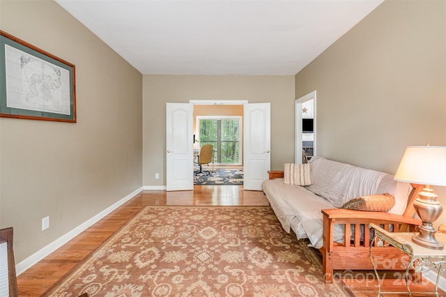 8219 Beardsley Dr, Charlotte, NC 28269 - living room featuring wood finished floors and baseboards